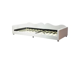 Lit simple 90x200 cm PHOEBE CAT   coloris blanc