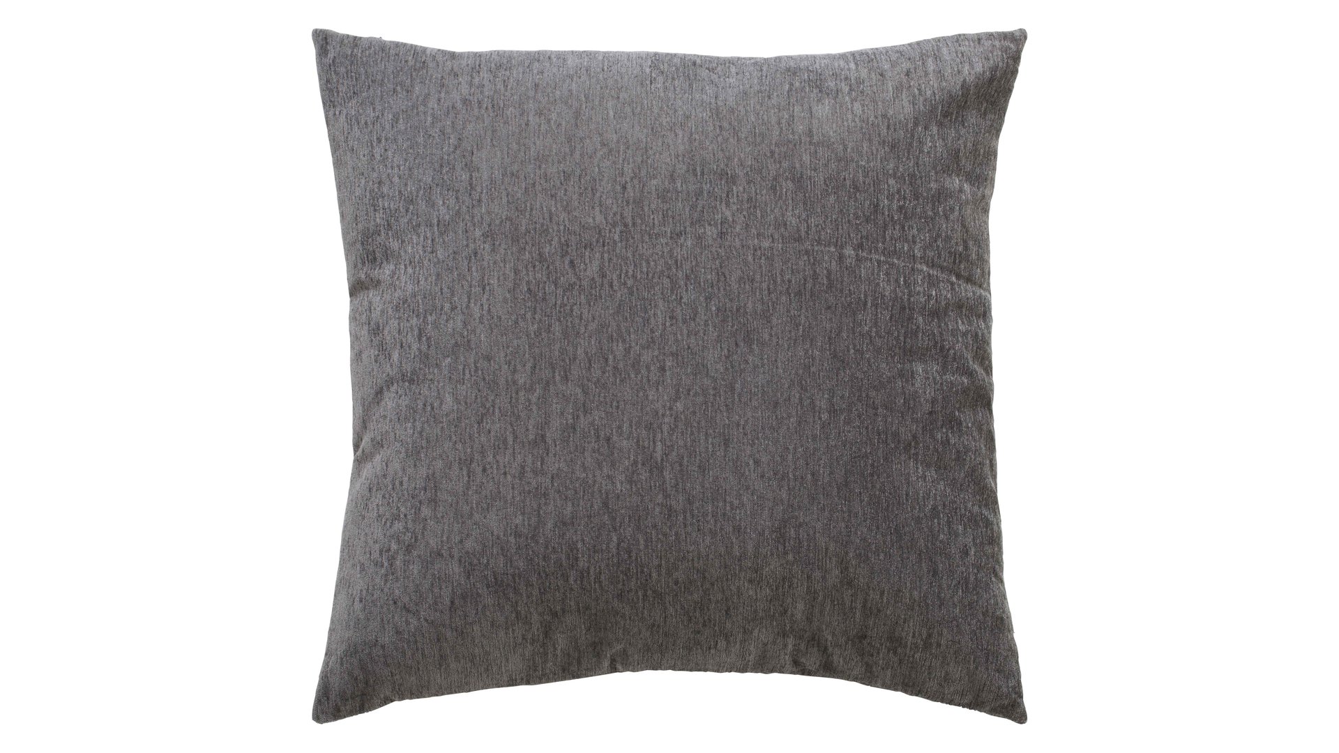 CONFORAMA Coussin 60x60 cm VELOURS coloris gris