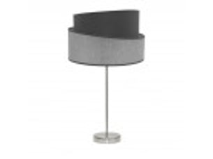 Lampe à poser fabrilamp hara e27 coloris nickelgris 66 x 35 x 35 cm