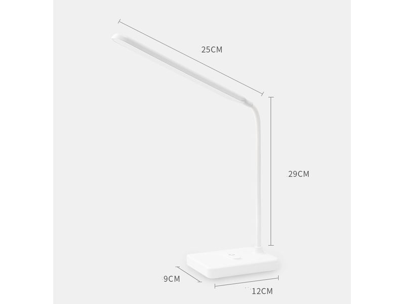  Lampe de bureau led tactile dimmable intensité 3 couleurs modes modèle plug-in  - Conforama B