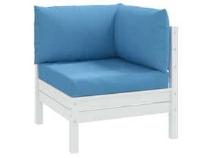 Lot de 3 coussins de palette, coussins de canapé bleu mélangé tissu cf59664