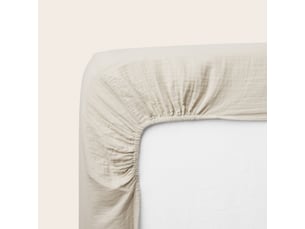 Drap housse en gaze de coton lavé lou