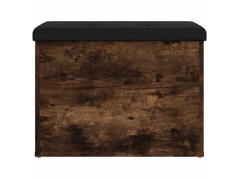  Banc chambre, banc de rangement chêne fumé 62x42x45 cm bois d'ingénierie  - Conforama E