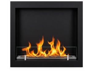 Furore 60 - cheminée encastrable au bioéthanol 60x55x15 cm avec brûleur en acier de 1,5 litre