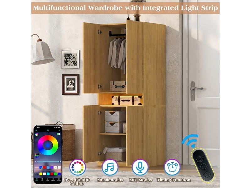  Armoire dressing, 70x55x180 cm cao-LDW00692AAN-conf-NEW - Conforama W