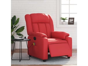 Fauteuil relax électrique   Tissu rouge