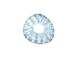 Tube lumineux flexible led fabrilamp navidad 10 m, 18 w, 300 led, lumière blanc froid 6500 k, transparent