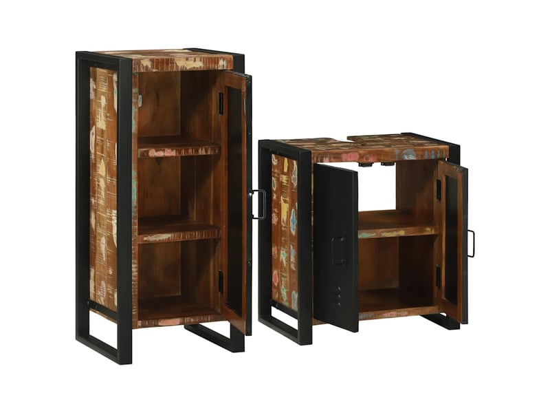  Ensemble de mobilier de salle de bain 2 pièces multicolore cf64236  - Conforama D