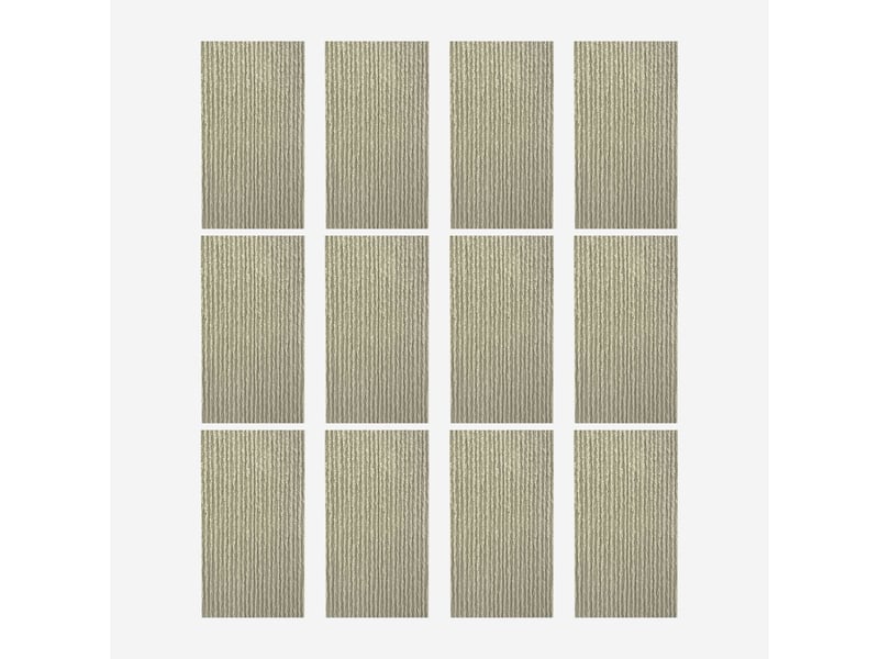 Panneaux décoratifs 3d effet pierre en pu, lot de 12 pièces - gris  - Conforama D