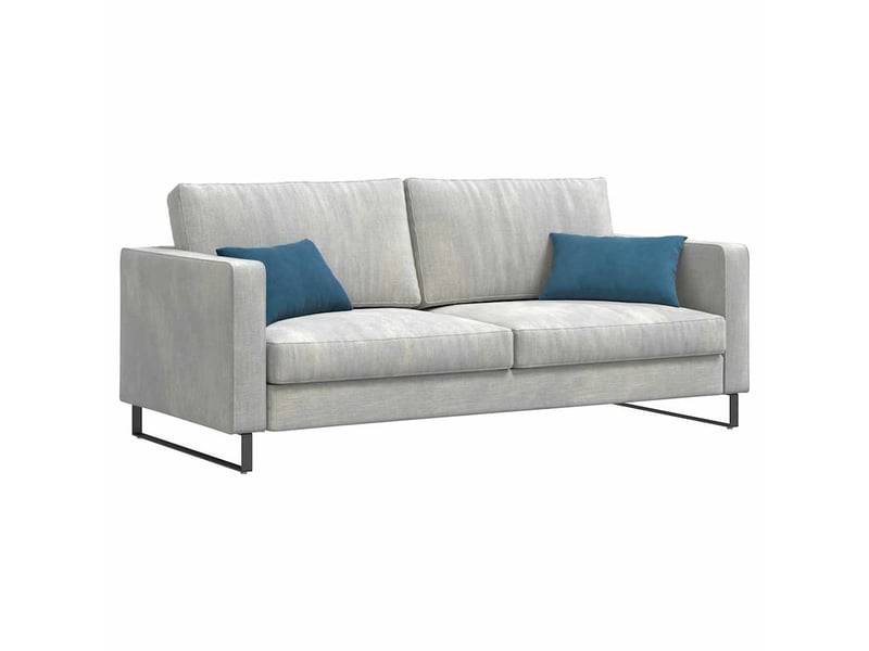 Lot de 2 coussins de canapé, coussins décoratifs bleu 50 x 30 cm cf59002 - Conforama C