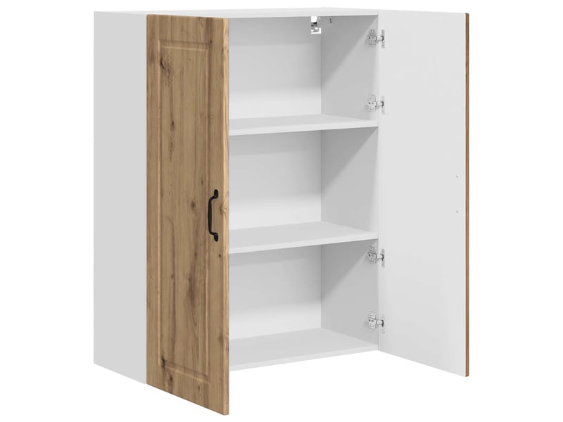  Meuble mural de cuisine, armoire de cuisine chêne artisanal 80x31x100cm shl8870  - Conforama E