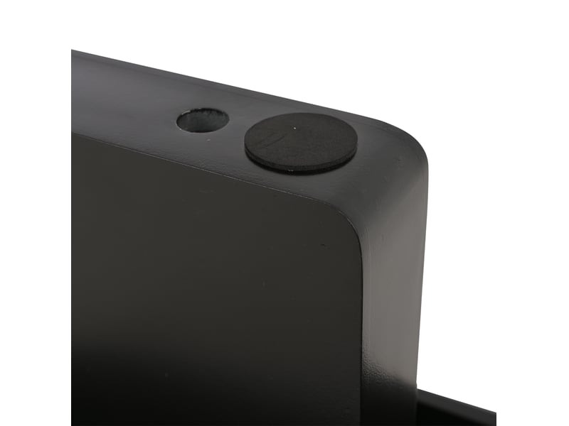  Table basse ovale 119,7 x 49,8 x 35,5 cm en mdf noire chicfurn  - Conforama E