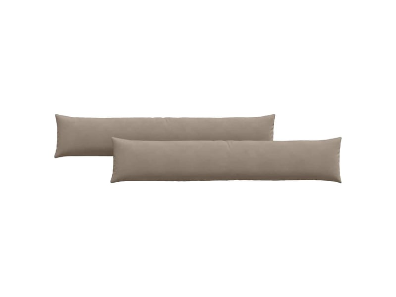  Lot de 2 coussins de canapé, coussins décoratifs tissu taupe 200 x 40 cm cf58954  - Conforama A