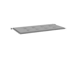 Coussin de banc de jardin, coussin d'assise gris 120x50x3 cm tissu oxford cf52724