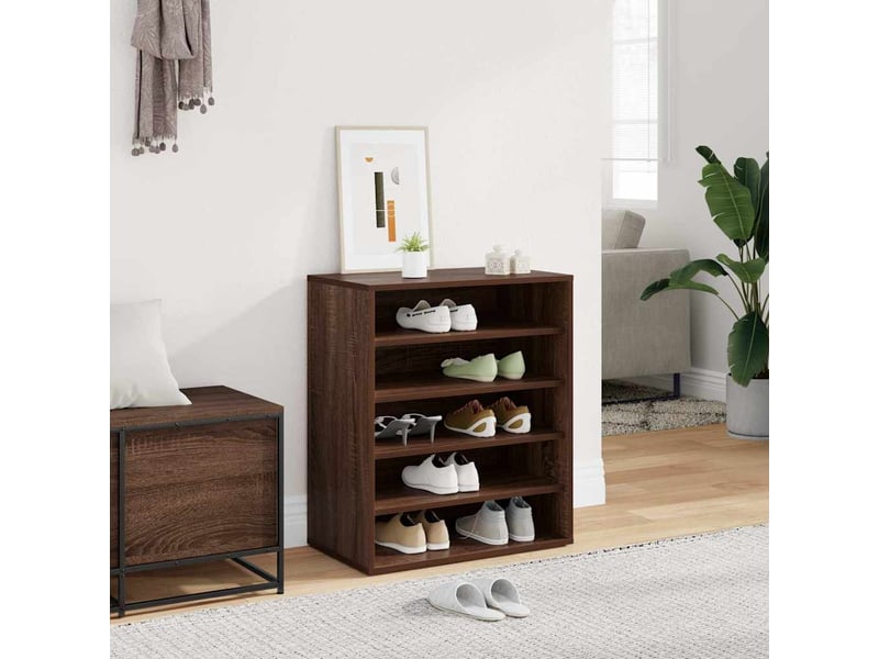  Meuble à chaussures, armoire à chaussures 60x35x70 cm chêne brun  - Conforama B