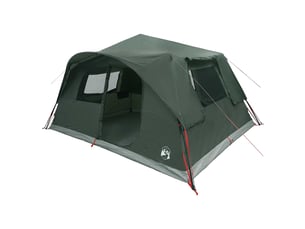 Tente instantanée, tente de camping 10 personne vert armée polyester et acier