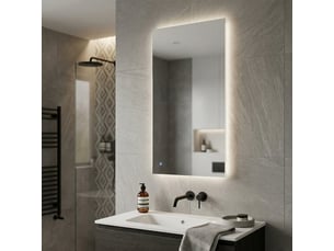 Miroir de salle de bain avec éclairage led et écran tactile lumen