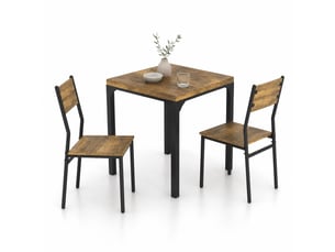 Ensemble table carré(e)  2 chaise(s)  <strong>STILVORA</strong> <strong></strong> 