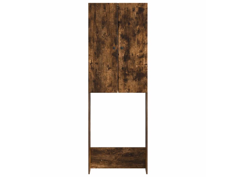 Armoire de toilette, meuble de toilette breda chêne fumé 66x25.5x190 cm - Conforama E