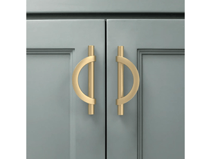 Poignées dorées pour cabinets de cuisine de 96 mm en alliage de zinc avec vis pour bureaux, tiroirs et armoires.