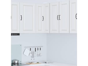 Meuble mural de cuisine, armoire d'angle cuisine porto blanc 57x57x80cm