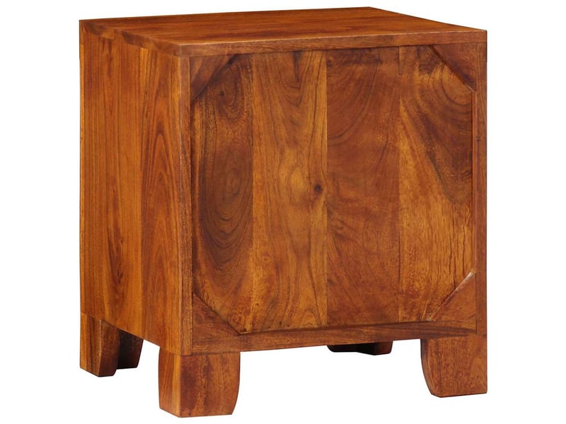  Lot de 2 table de chevet - cabinet de chevet - table de nuit 40x35x45 cm bois d'acacia massif  - Conforama C