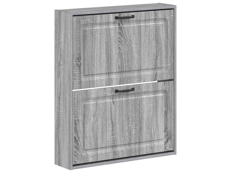  Meuble à chaussures mural, armoire à chaussures utrecht 71x17x86 cm sonoma gris  - Conforama A