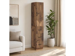 Armoire <strong></strong> <strong></strong> coloris bois clair largeur 33 cm