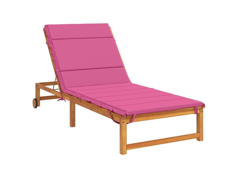  Coussin de transat, coussin pour bain de soleil gemert 100 % polyester rose 200 x 80 x 3 cm cf56186  - Conforama C