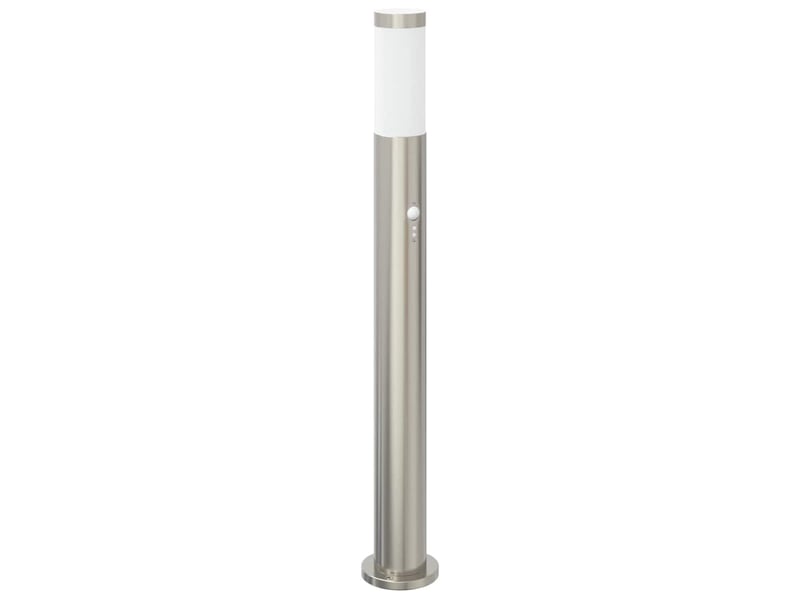 Lot de 3 borne lumineuse avec détecteur 80 cm acier inoxydable ip44 shl98602 - Conforama D