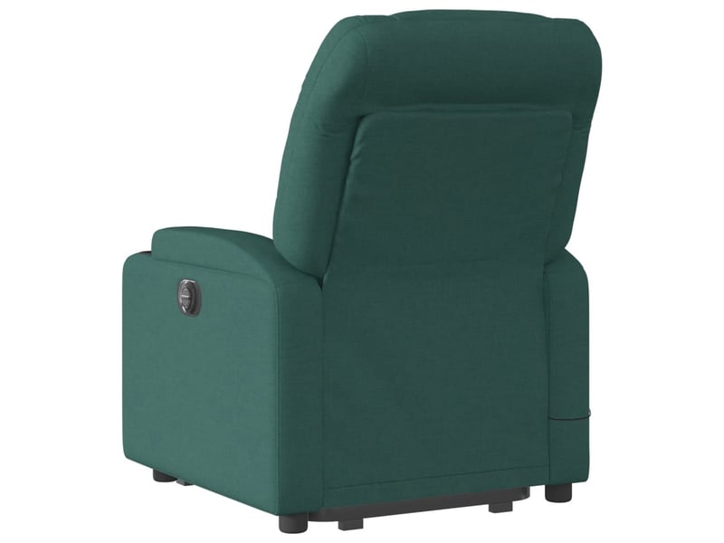  Fauteuil de bureau, fauteuil inclinable de massage électrique vert foncé tissu  - Conforama E