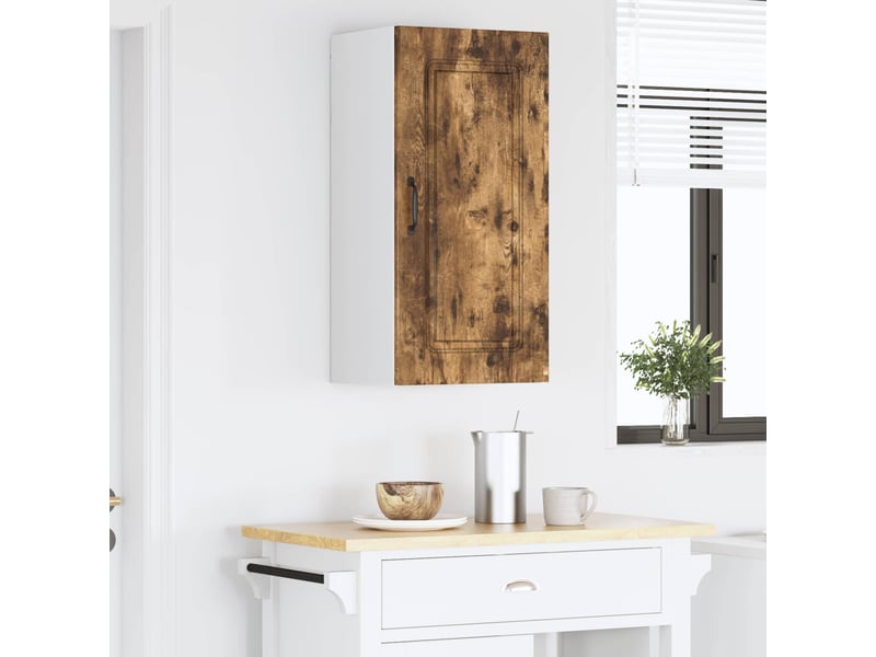 Meuble mural de cuisine | armoire de cuisine chêne fumé 40x31x80cm shl1720 - Conforama D