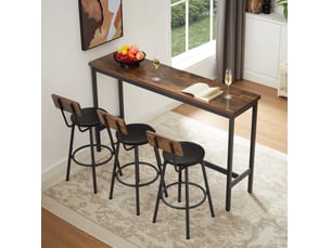 Ensemble table rectangulaire 3 chaise(s) 3 tabouret(s) inclu(s) <strong>ULEVR</strong> <strong></strong>