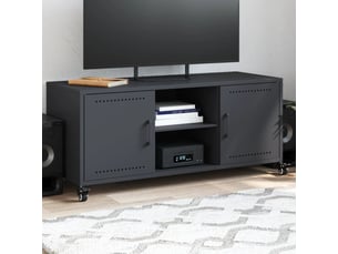 Meuble tv coloris gris 100.5 cm <strong></strong>  <strong></strong>