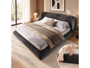 Lit 2 places 140x200 cm <strong></strong> <strong>Bliss Lite</strong> coloris gris