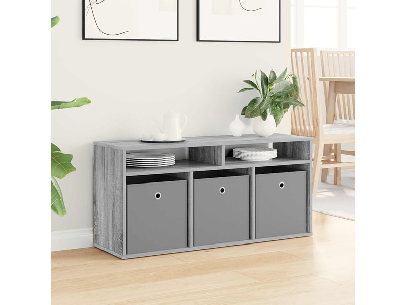  Meuble tv - basboard avec tiroir gris sonoma 102 x 32 x 48,5 cm  - Conforama D