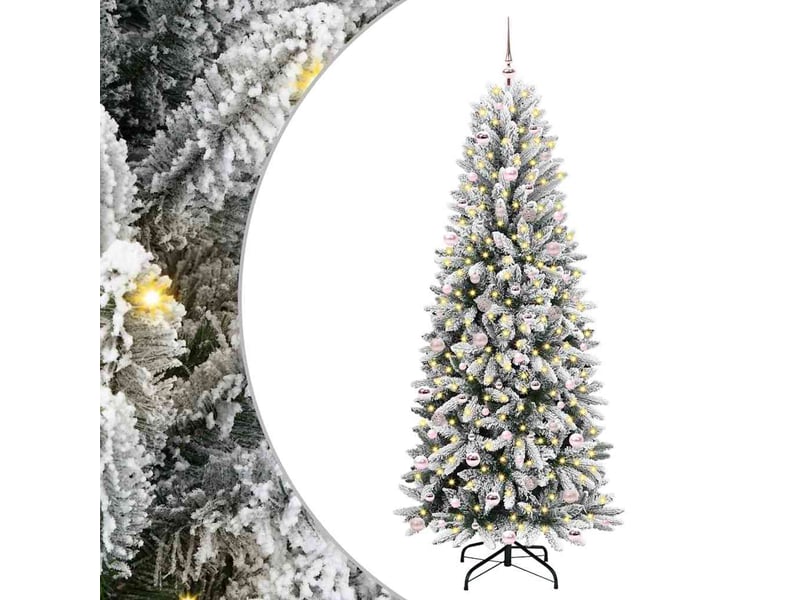  Sapin de noël - arbre de noël artificiel blanc 240 cm  - Conforama A