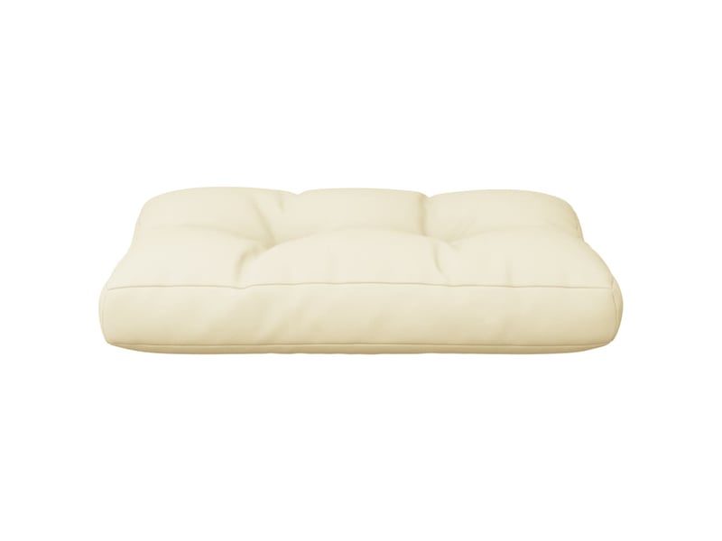  Coussin de palette, coussin de chaise, coussin de canapé crème 50x40x12 cm tissu cf55332  - Conforama E