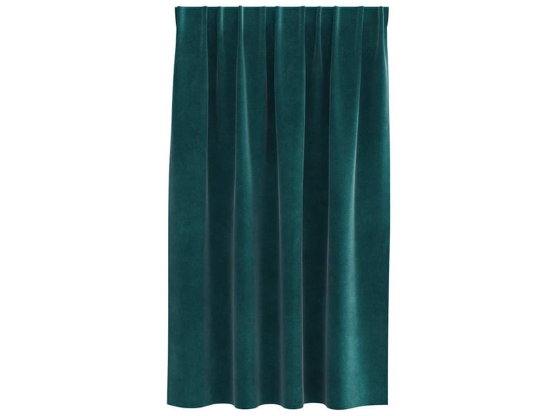  Lot de 2 rideaux, rideaux de fenêtre vert foncé 140 x 140 cm velours cf44120  - Conforama D