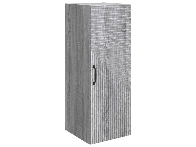  Armoire murale salon sonoma gris 33x34,5x90cm bois d'ingénierie shl4516  - Conforama A
