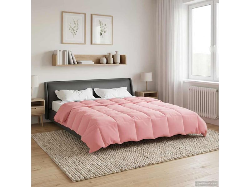  Duvet - couette complet toute l'année 240 x 260 cm 4 saisons rose  - Conforama D