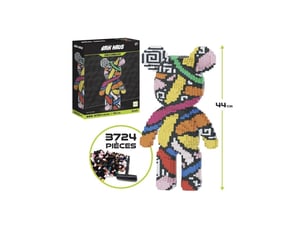 Jeu de construction brik haus ours xxl 3600 pieces avec systeme a clips