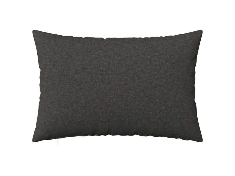Lot de 6 housses de coussin heerlen gris foncé 40 x 60 cm tissu cf49635 - Conforama A