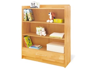 Bibliotheque etagere pinolino natura grande l 120 x p 41 x h 144