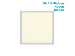 Panneau led encastrable abrila lino 48 w 4800 lm 4000 k blanc 1 x 59,5 x 59,5 cm découpe 59 x 59 cm