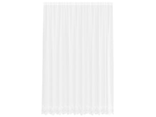 Rideau en dentelle, rideau ajouré, voilage blanc 300 x 300 cm polyester cf43800