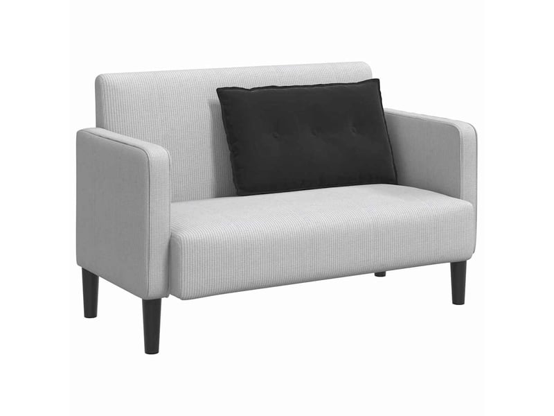  Coussin de dos, coussin de dossier noir 80 x 50 cm tissu en velours côtelé cf54852  - Conforama C