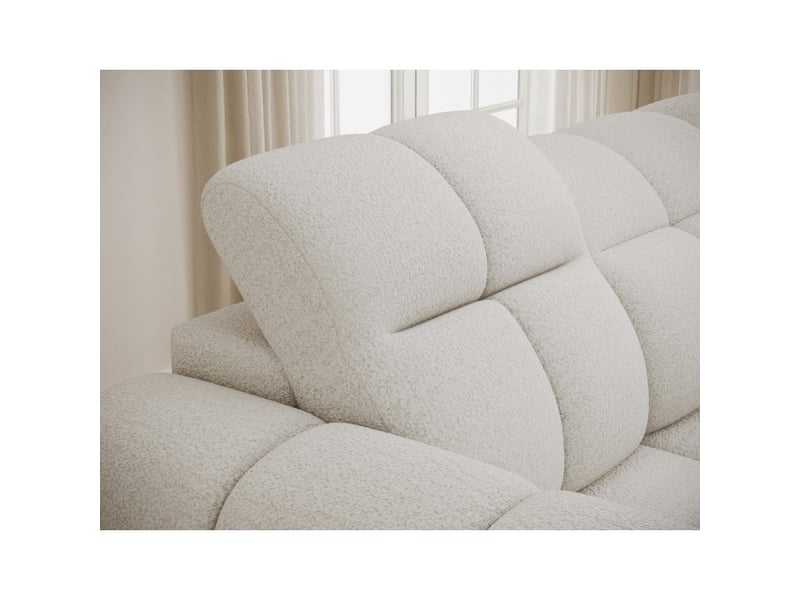 Canapé d'angle électrique fanoti 3 places beige – angle droit – version 2 - Conforama D