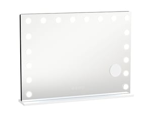 Miroir rectangulaire habilleuse coloris blanc FLORAGRACE   - 60 cm x 80 cm