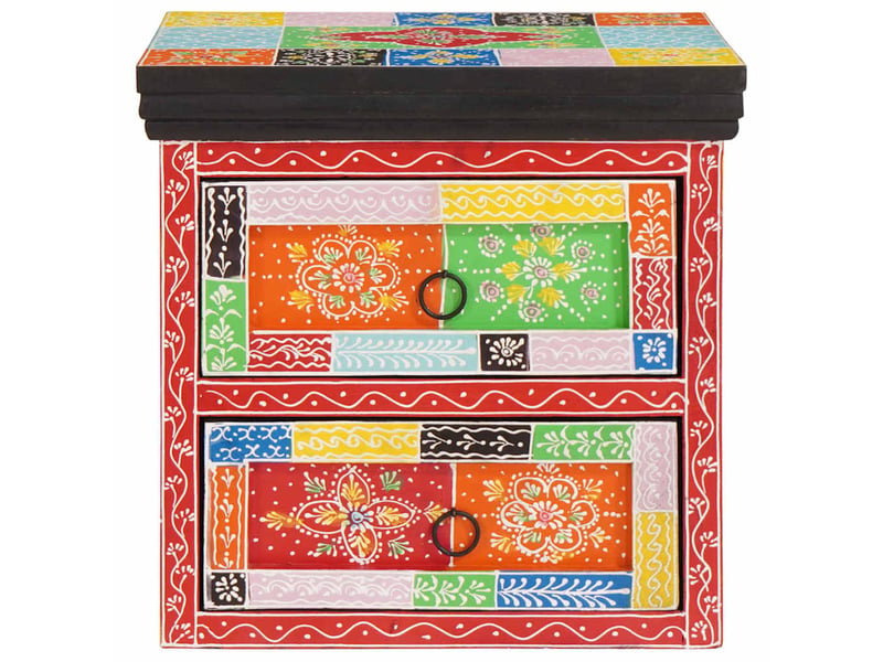 Table de chevet avec tiroir 2 pièces multicolore 40 x 30 x 40 cm - Conforama C